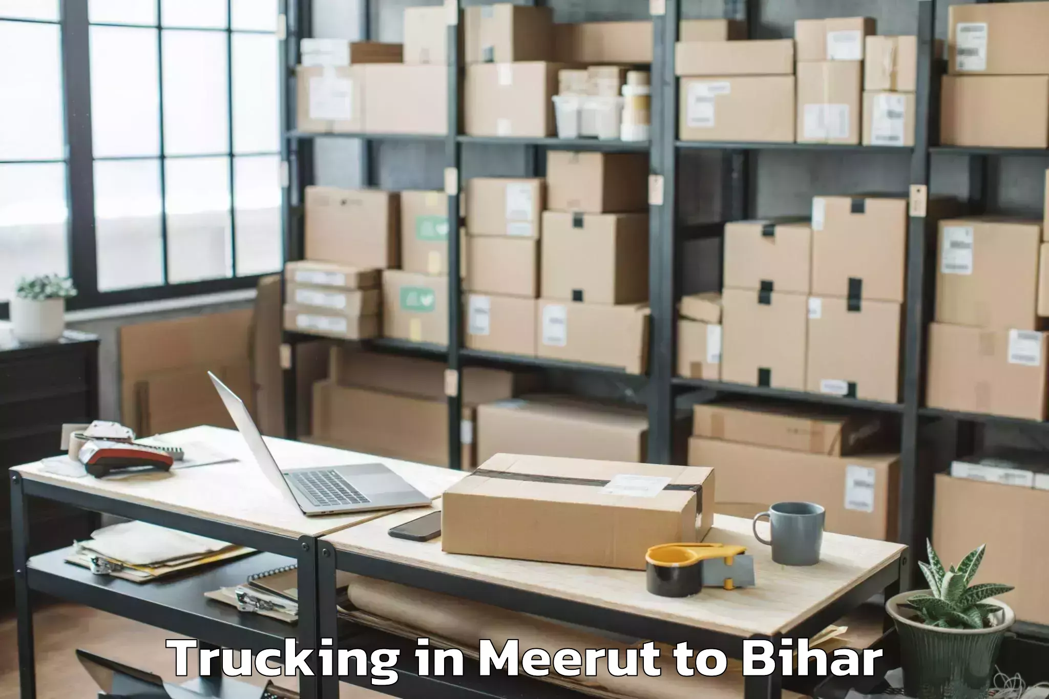 Hassle-Free Meerut to Manjhaul 3 Trucking